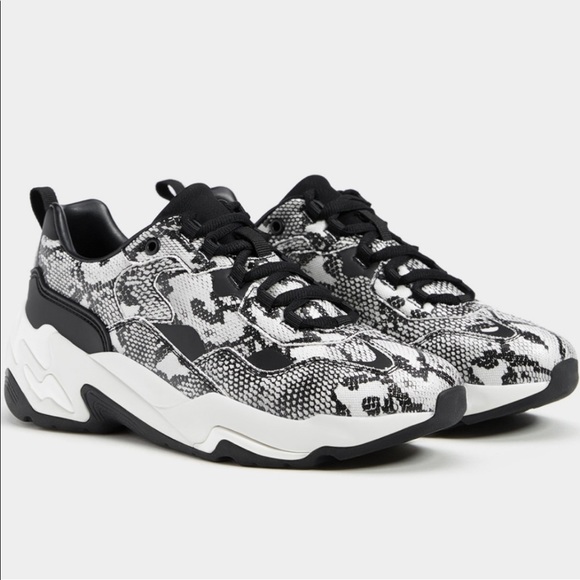Bershka Shoes - Bershka Snake skin Platform Sneakers